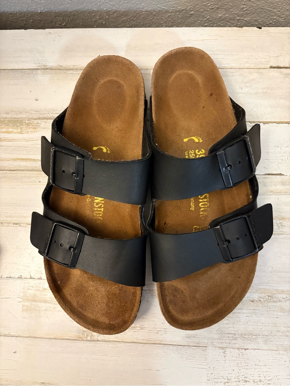 Birkenstock Black Arizona Two-Strap Sandals - Picture 6 of 6